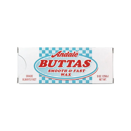 Andale Buttas Skate Wax – White Curb & Rail Wax (5.125" x 2" x 2")