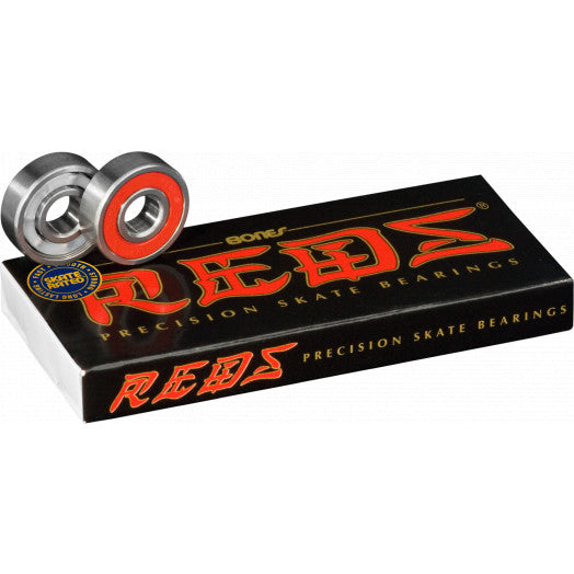 Bones Reds Skateboard Bearings – High-Performance, Pre-Lubricated (8-Pack)
