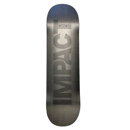 IMPACT XPU ALL BLACK SKATEBOARD DECK - Size 8.25 (Twin Shape)