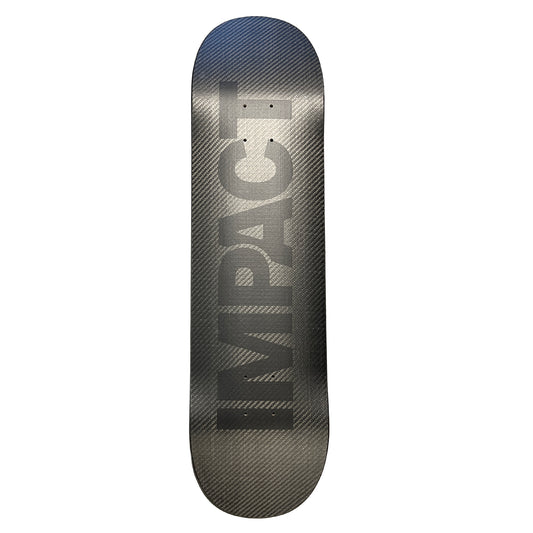 IMPACT XPU ALL BLACK SKATEBOARD DECK - Size 8.25 (Standard)
