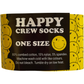 Nice N'Happy Socks - A SWOLE 6-PACK - Yellow